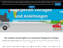 Tablet Screenshot of buegelperlenvorlagen.com